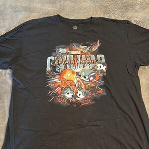 Funko Pop Collector’s Captain America Tee Shirt